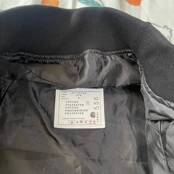 Sacai x Carhartt WIP Canvas Jacket - Black - Picture 11 of 12